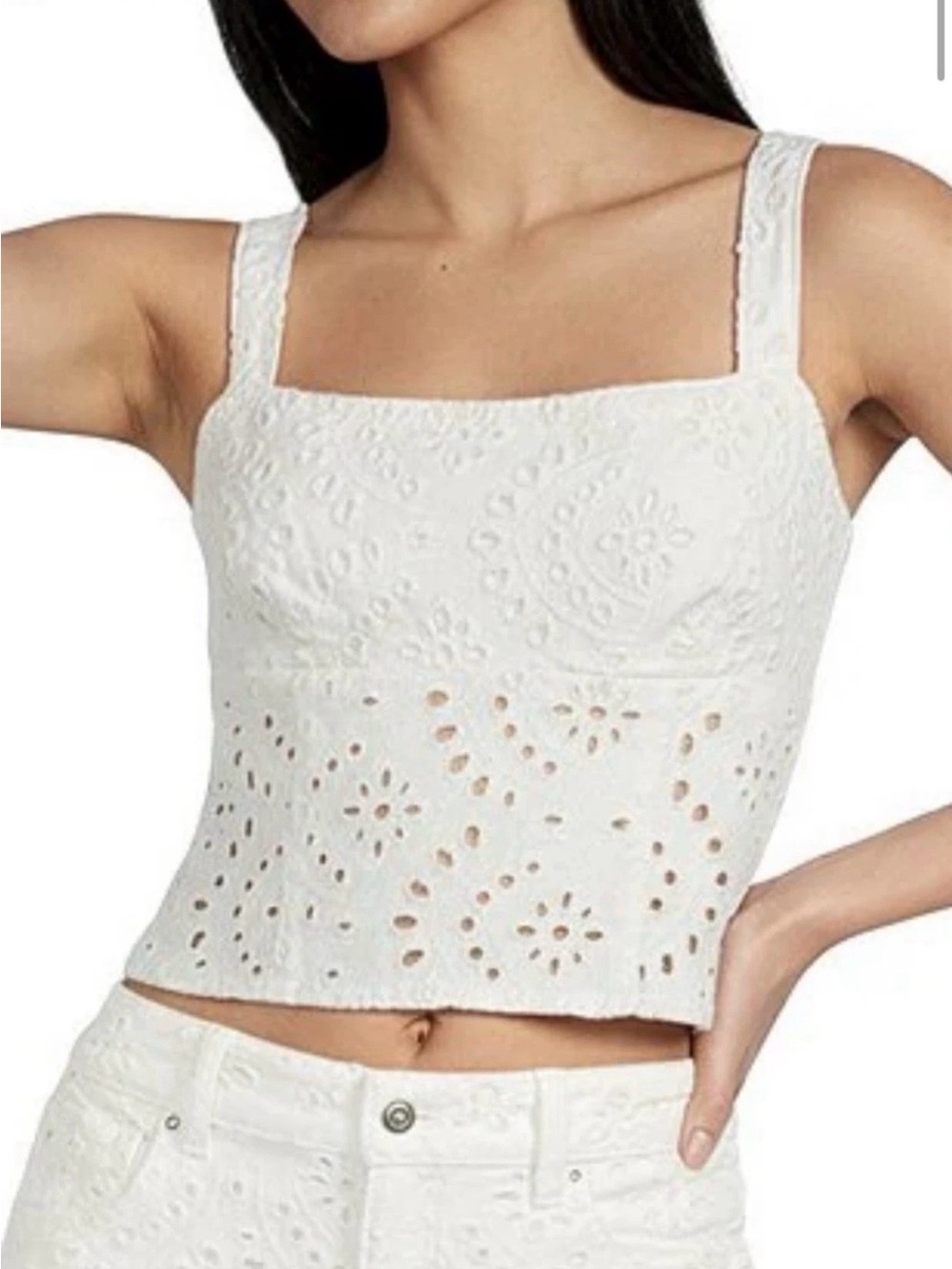 GB girls White Eyelet Two Piece Set; NWT; MSRP $153